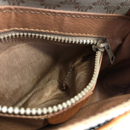 CELINE Macadam Blason Shoulder bag Beige Vintage xe5drh