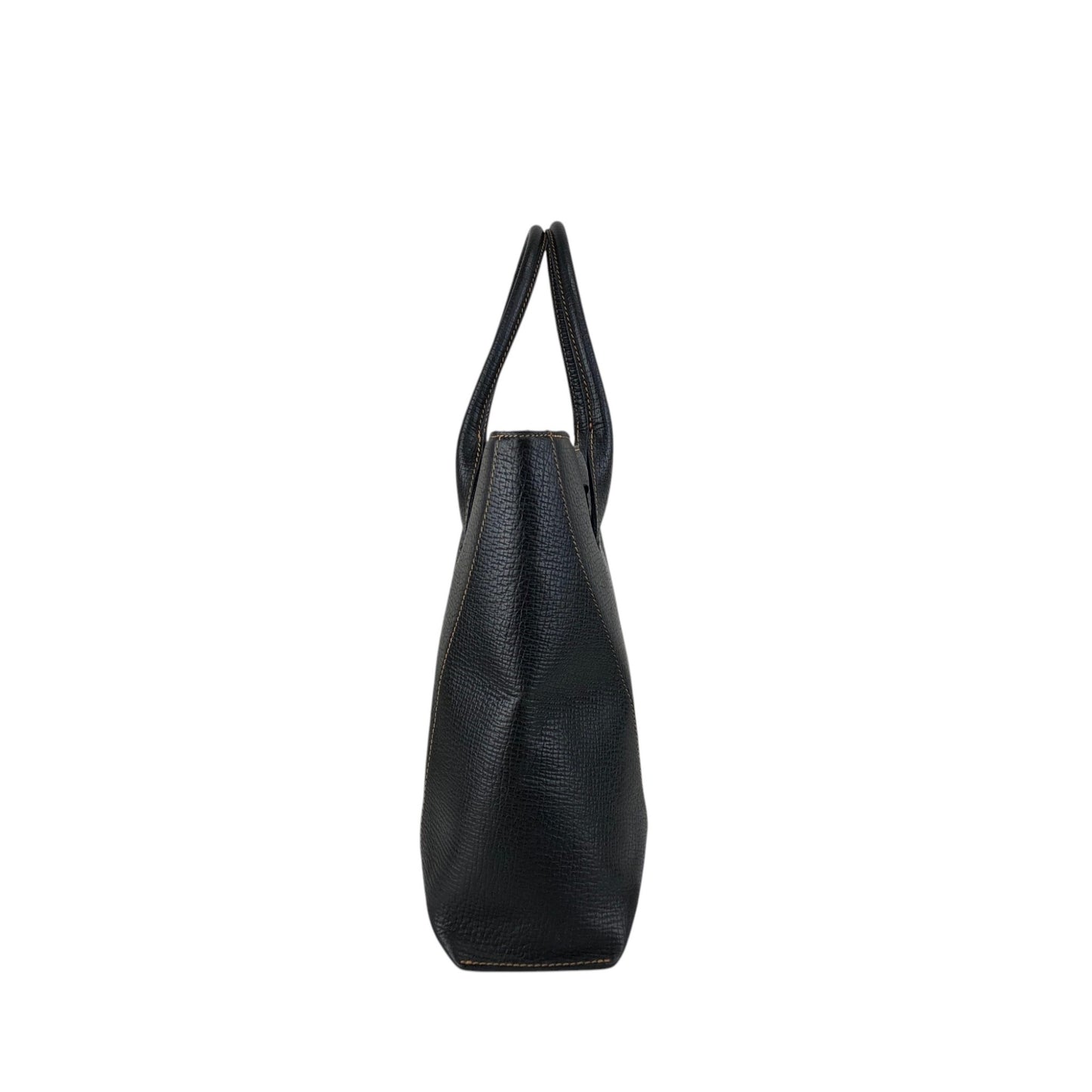 LOEWE Logo Embossed Two-way Handbag Totebag Black Vintage pfe4su
