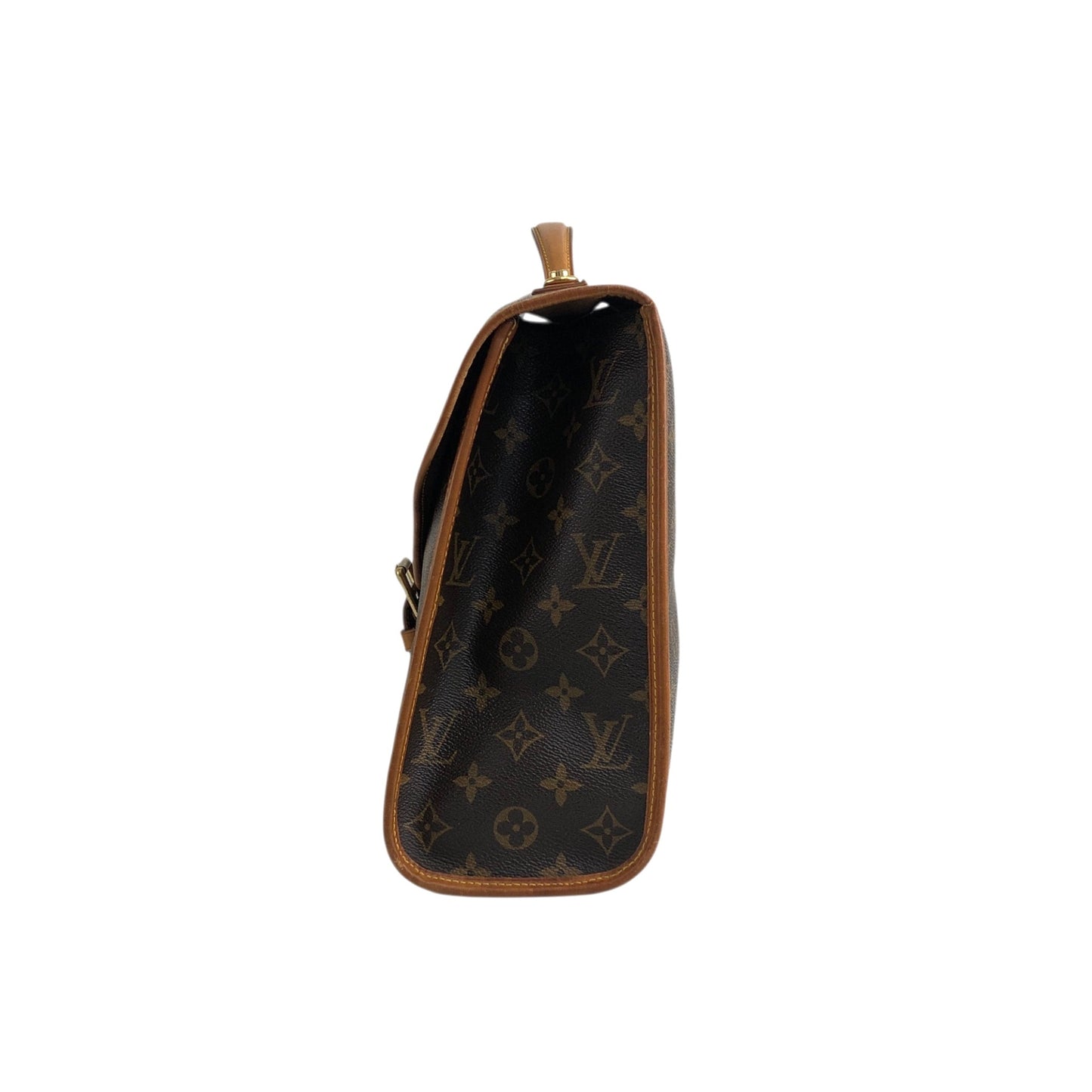 LOUIS VUITTON Monogram Buckle Two-way Handbag Shoulder bag Brown Vintage cmkh5s