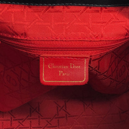 Christian Dior Logo Charm Small Shoulder bag Black Vintage gpxtra