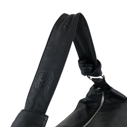 LOEWE Logo Shoulder bag Black Vintage yzt8gu