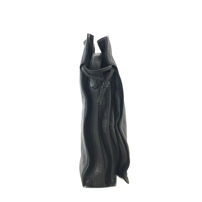 LOEWE Anagram Leather Drawstring Shoulder bag Black Vintage hzn8br