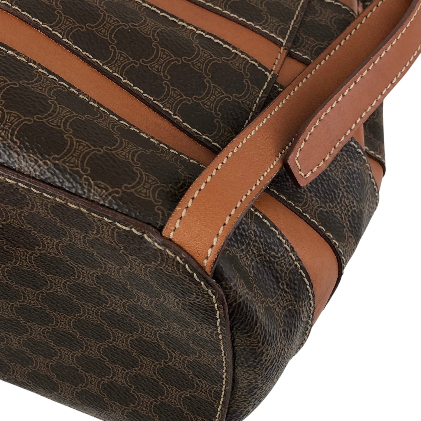 CELINE Macadam Backpack Brown Vintage j5v54w