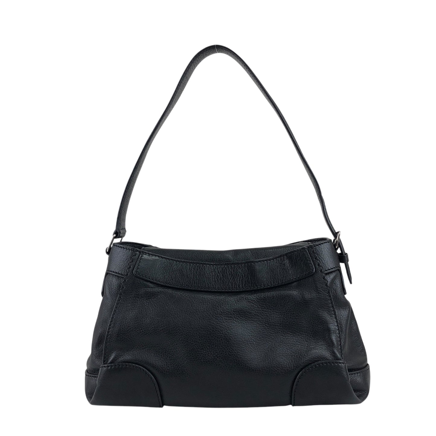 CELINE Logo Shoulder bag Hobobag Black Vintage b8ejp4