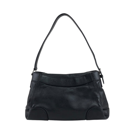 CELINE Logo Shoulder bag Hobobag Black Vintage b8ejp4