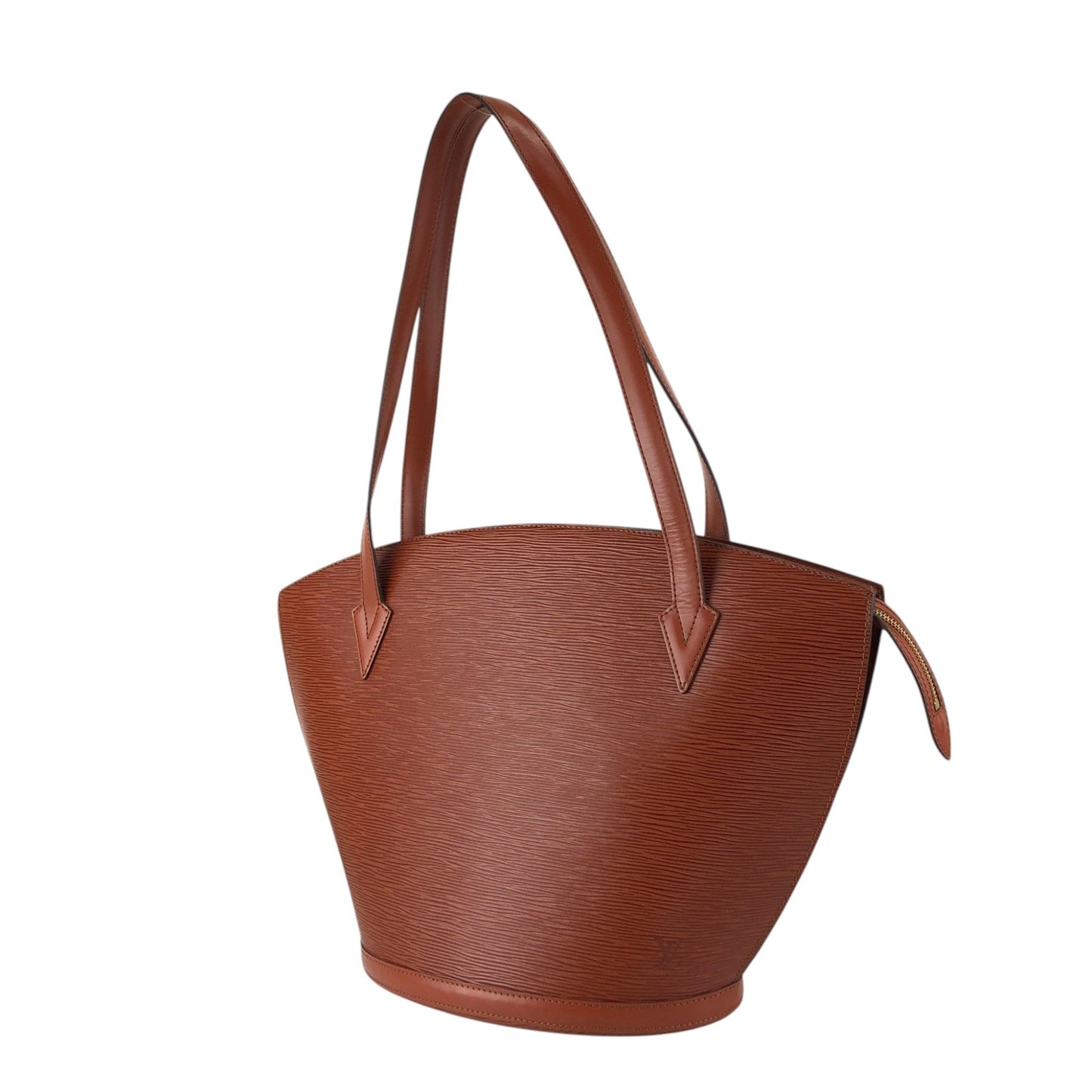 LOUIS VUITTON Epi Handbag Brown Vintage u5h6dx
