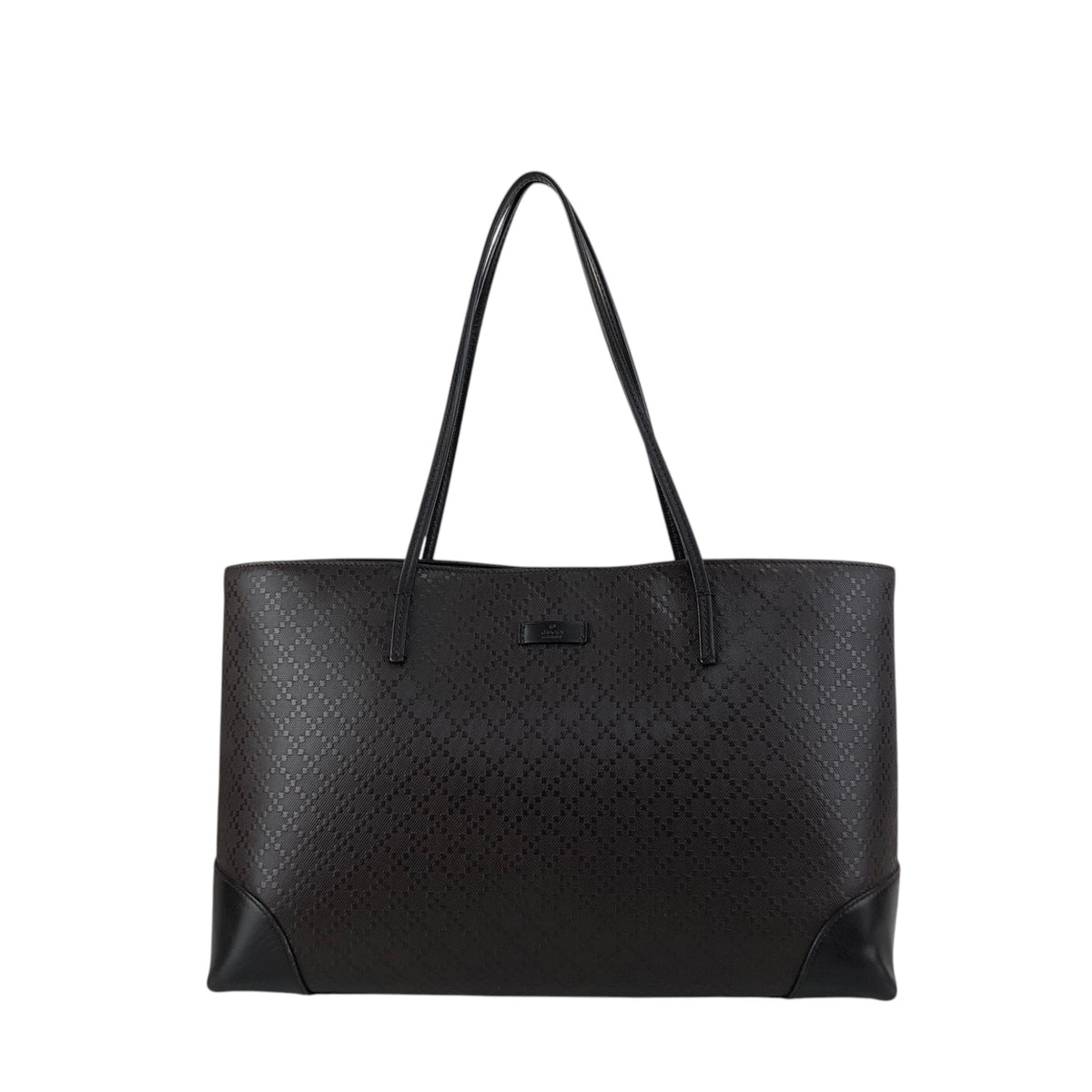 GUCCI Logo Totebag Brown Vintage sjc4yu