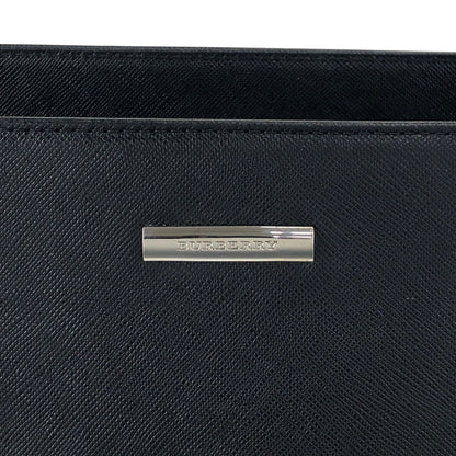 BURBERRY Logo Handbag Black Vintage jieesi