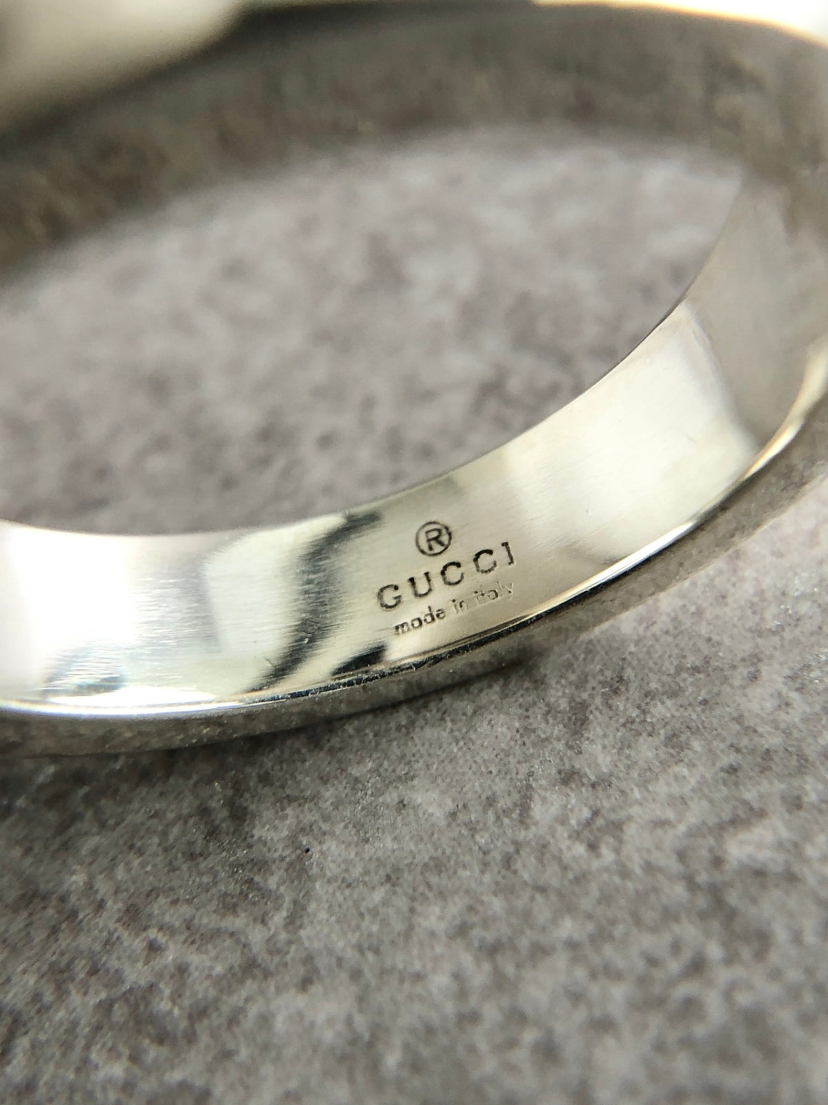GUCCI GG Motif SILVER925 Ring Silver Vintage pha47r