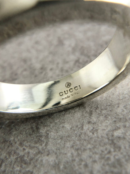 GUCCI GG Motif SILVER925 Ring Silver Vintage pha47r