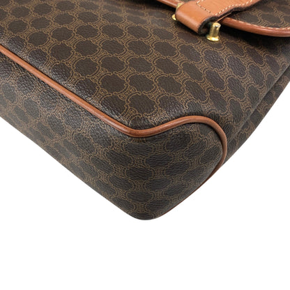 CELINE Macadam Handbag Brown Vintage 5fmrk2