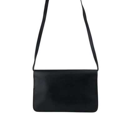 Christian Dior Logo Shoulder bag Black Vintage sghab4