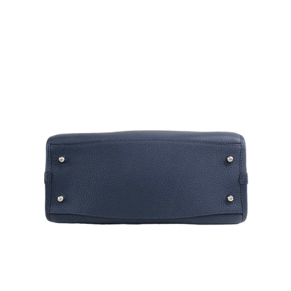 LOEWE Anagram Leather Two-way Small Boston bag Shoulder bag Navy Vintage nwunu6
