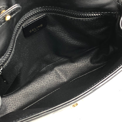 CELINE Blason Chain Shoulder bag Black Vintage bvdhvm