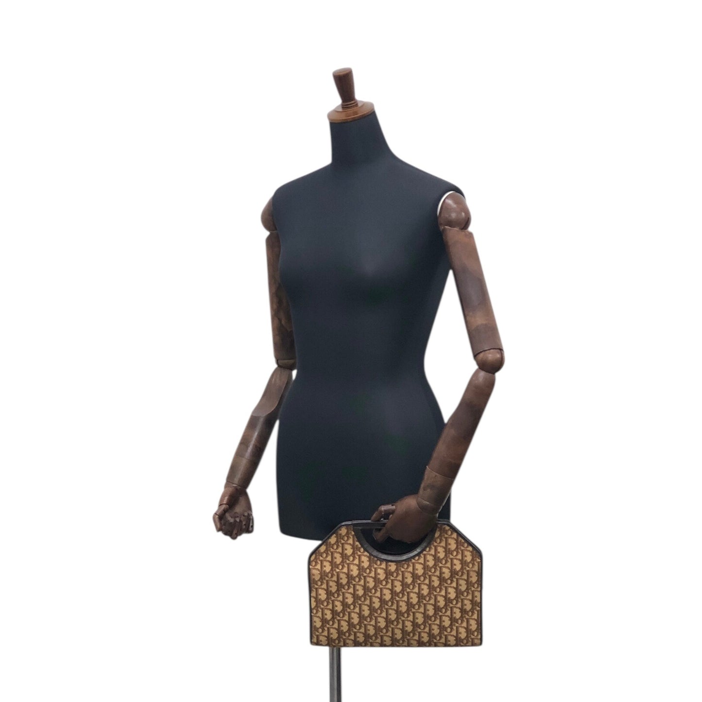 Christian Dior Trotter Handbag Brown Vintage erc4b6