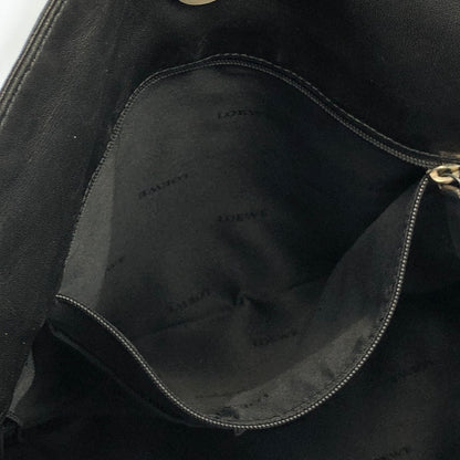 LOEWE Anagram Logo Leather Drawstring Crossbody Shoulder bag Black Vintage x8dwz4
