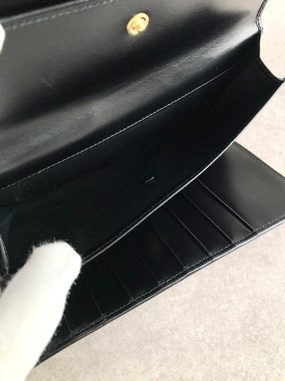 Cartier Trifold Wallet Black Vintage wfic4i