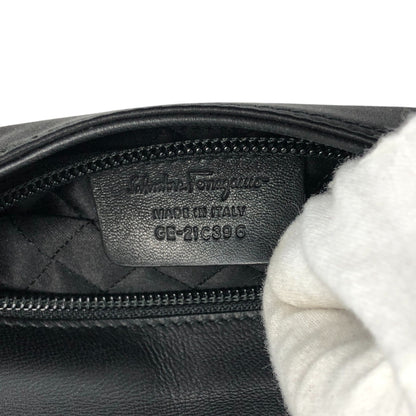 Salvatore Ferragamo Gancini Handbag Brown Vintage 5bhg4h