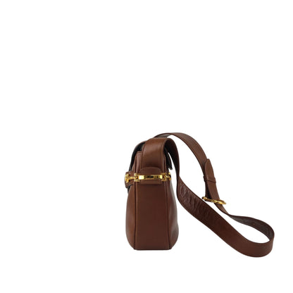 CELINE Horse Carriage Shoulder bag Brown Vintage ggiycy