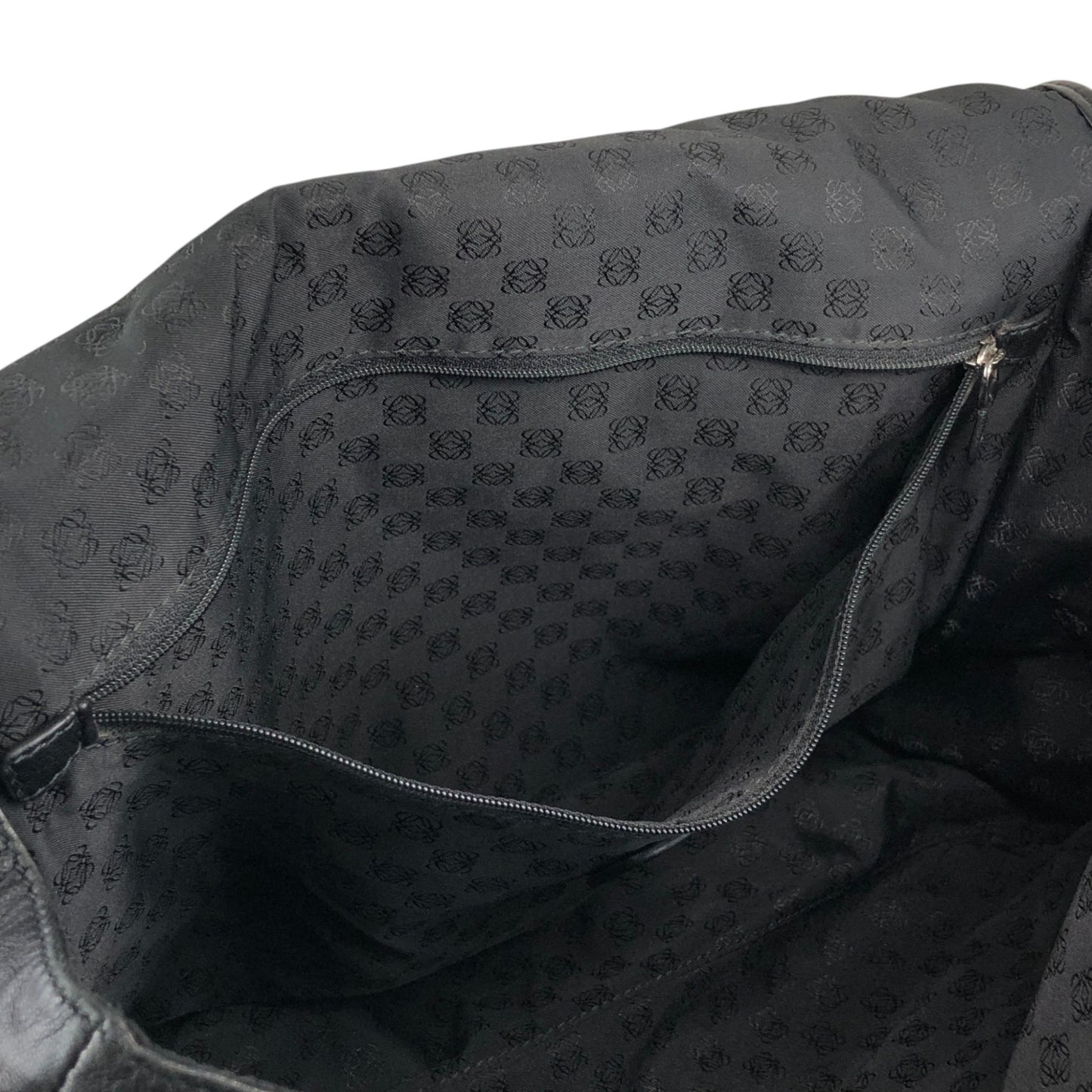 LOEWE Anagram Shoulder bag Black Vintage stpht7