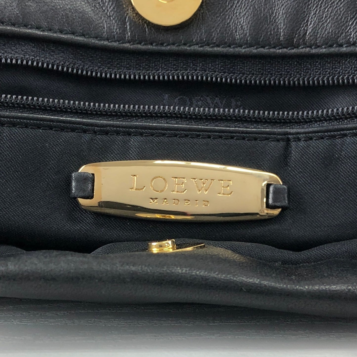 LOEWE Anagram Handbag Totebag Black Vintage wh5jjz