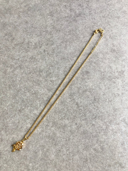 Christian Dior Necklace Gold Vintage ysecz3