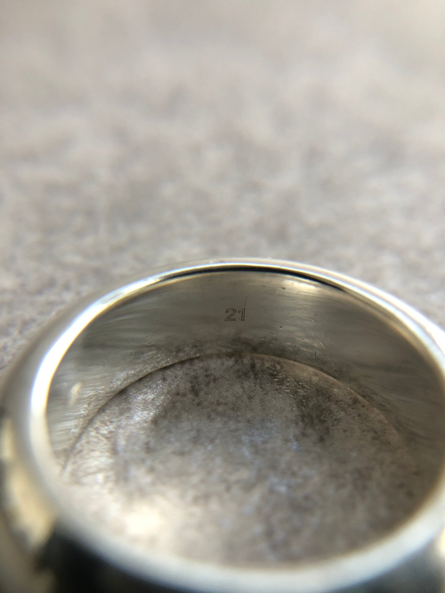 GUCCI SILVER925 Logo Ring Silver Vintage auctpg