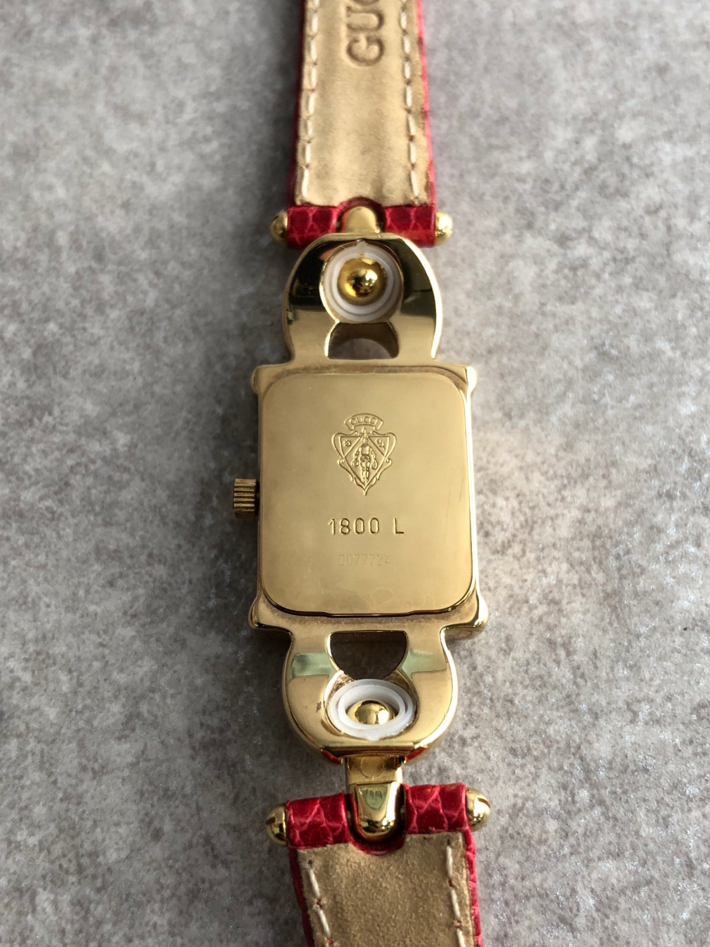 GUCCI Quartz Watch Gold 1800L Vintage c8zruy