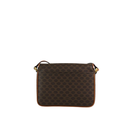 CELINE Macadam Blason Shoulder bag Brown Vintage bgeuwn