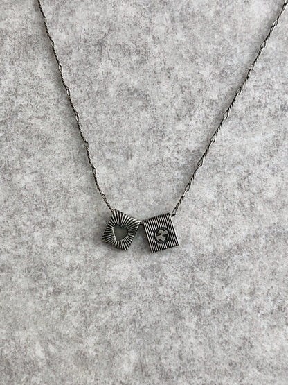 GUCCI Interlocking SILVER925 Necklace Silver Vintage 6uwnjy