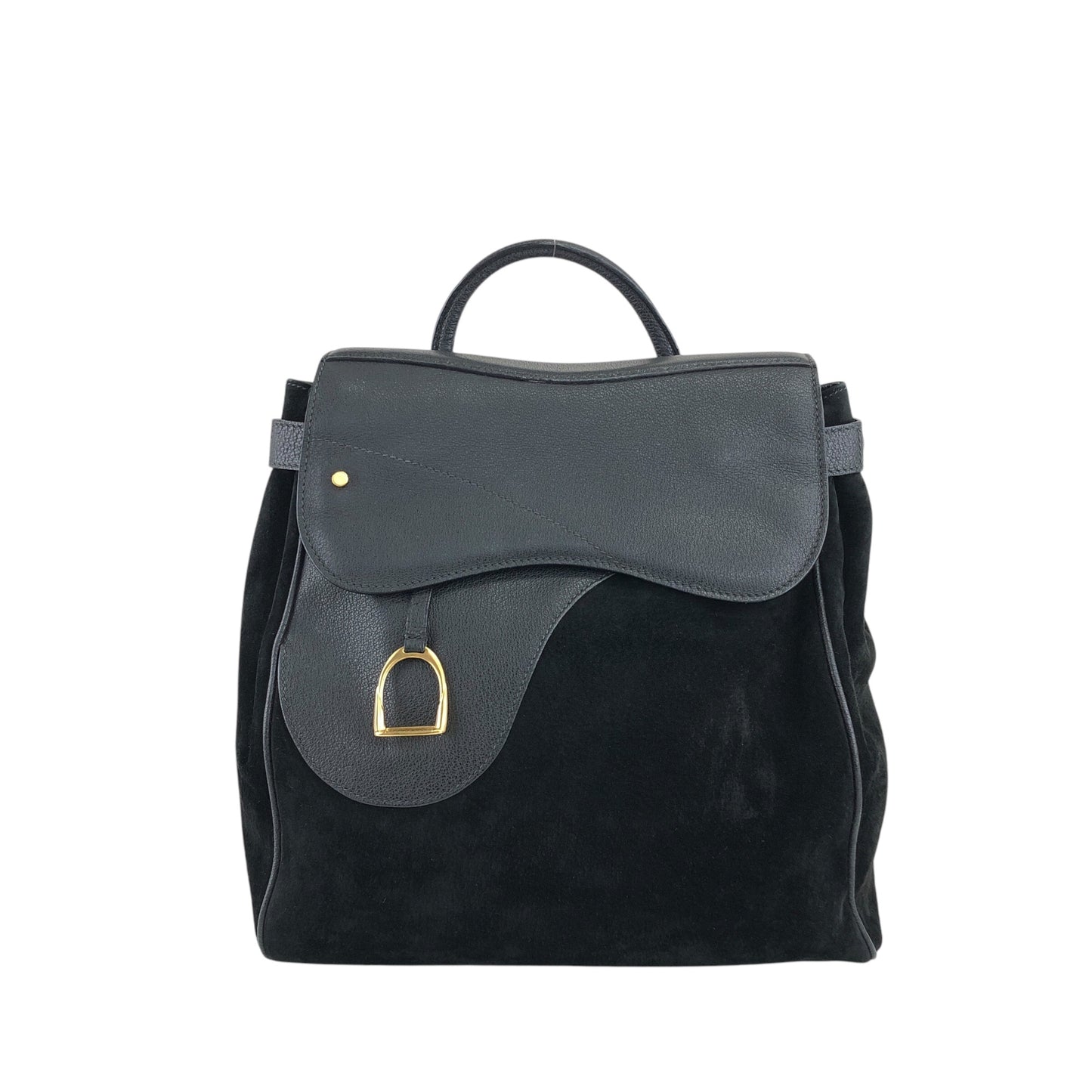 GUCCI Horse Bit Backpack Black Vintage h6pr8u