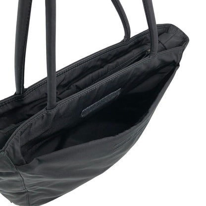 PRADA Tessuto Triangle Logo Totebag Black Vintage bfw3nz