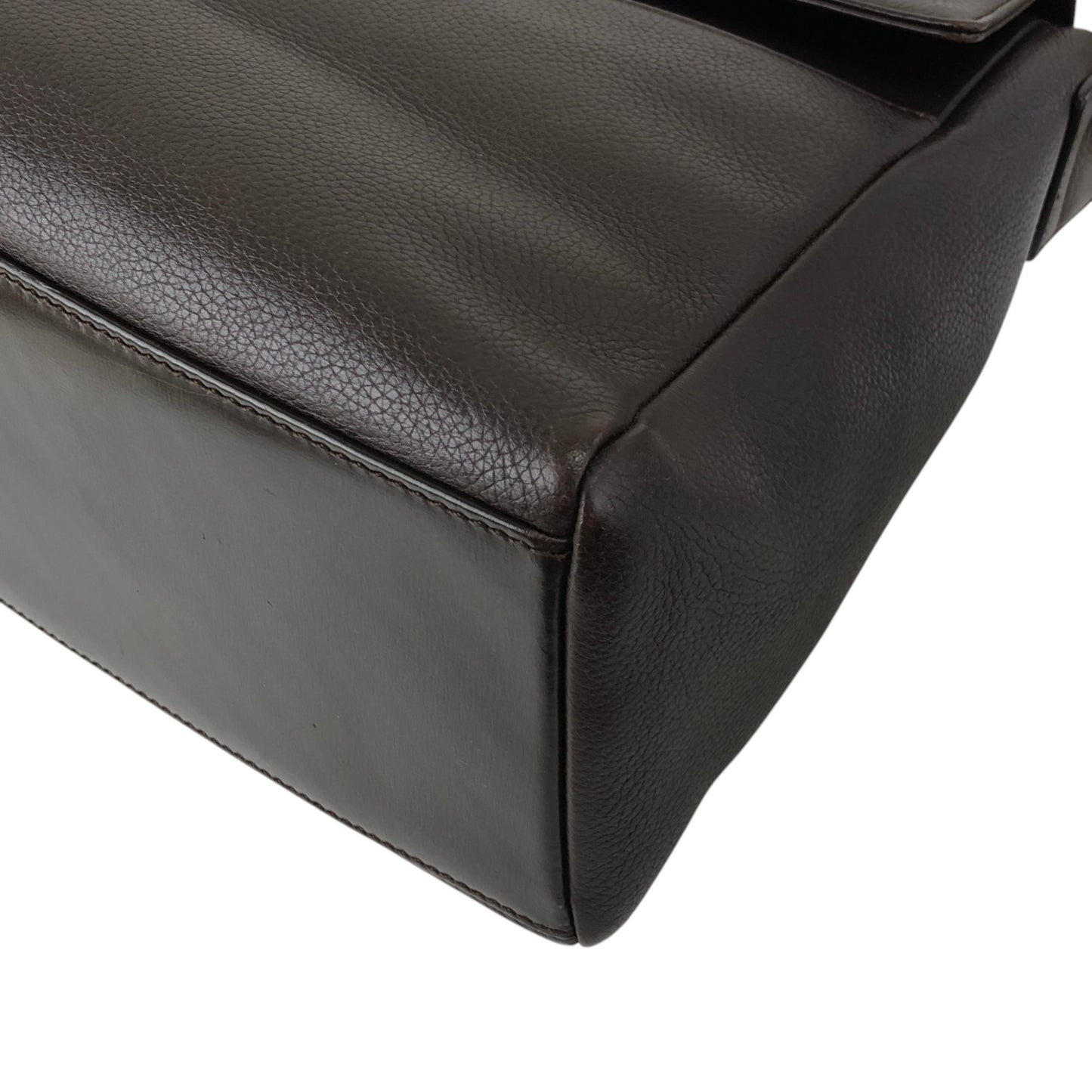 LOEWE Logo Shoulder bag Dark Brown Vintage siikib