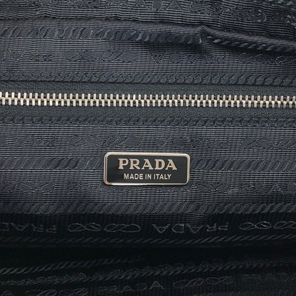 PRADA Logo Pouch Black Vintage e5kf4y