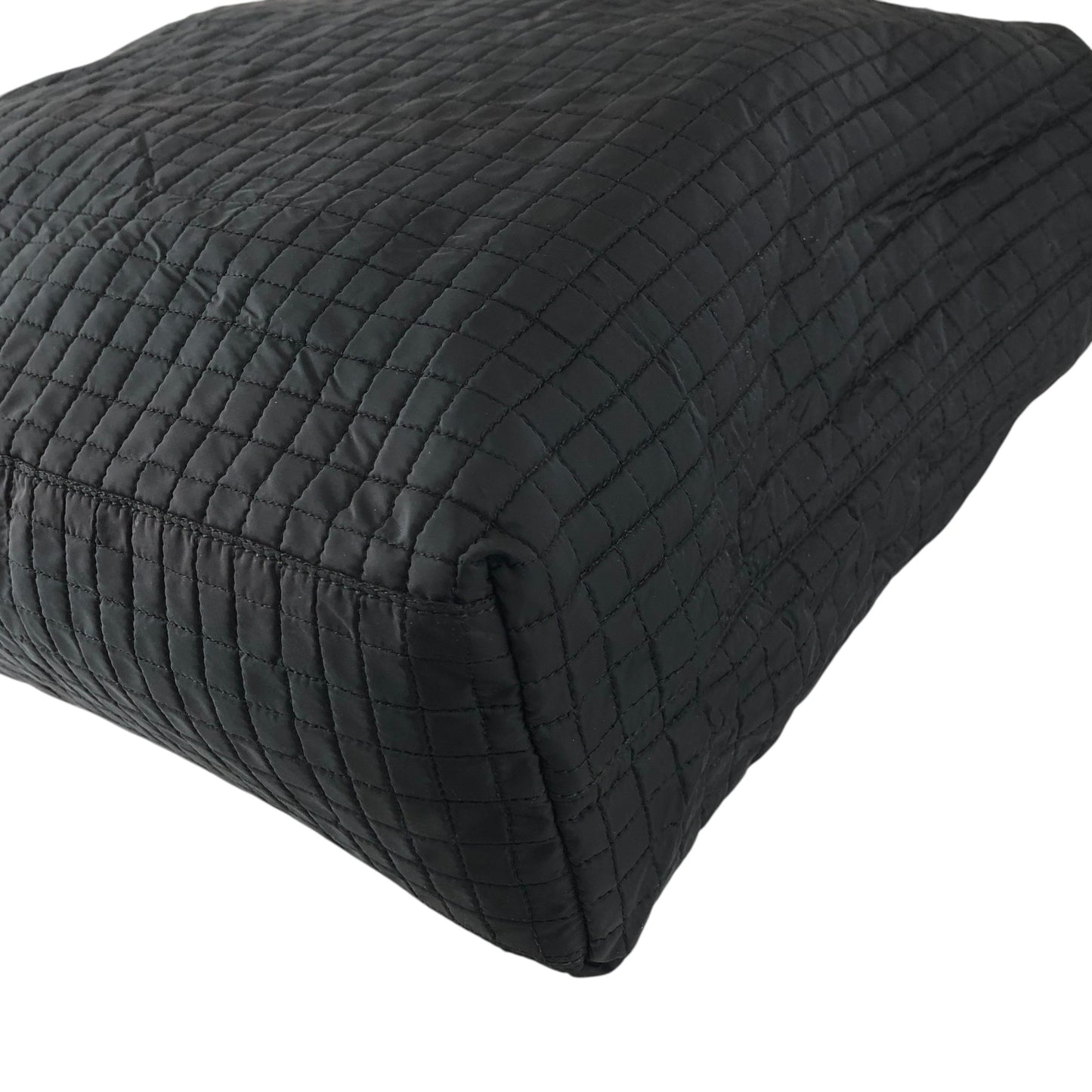 PRADA Triangle Logo Handbag Black Vintage vjh8nj