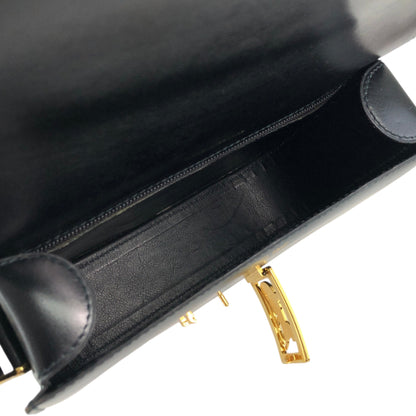 CELINE Horse Carriage Shoulder bag Black Vintage gr8nyt