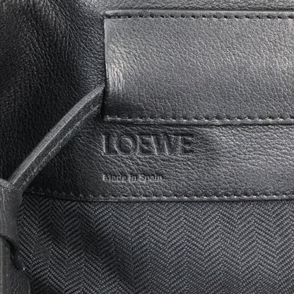 LOEWE Anagram Drawstring Shoulder bag Black Vintage kwnn6u