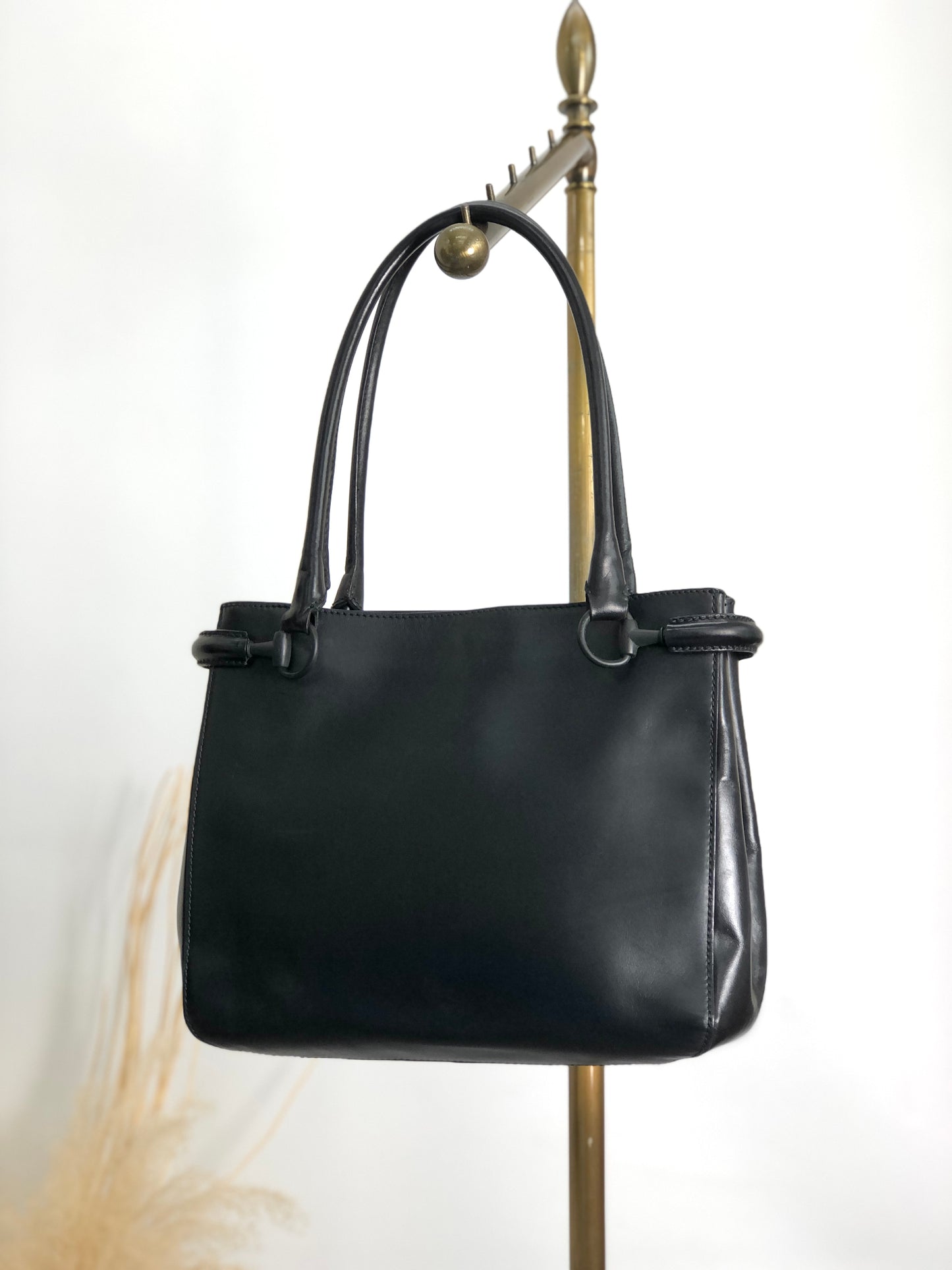 GUCCI Handbag Black Vintage i3frwk