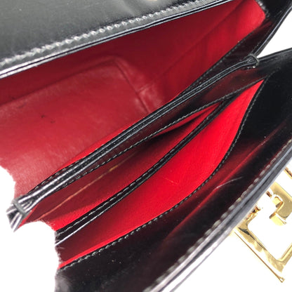GUCCI Logo Handbag Vanity bag Black Vintage aitdmr