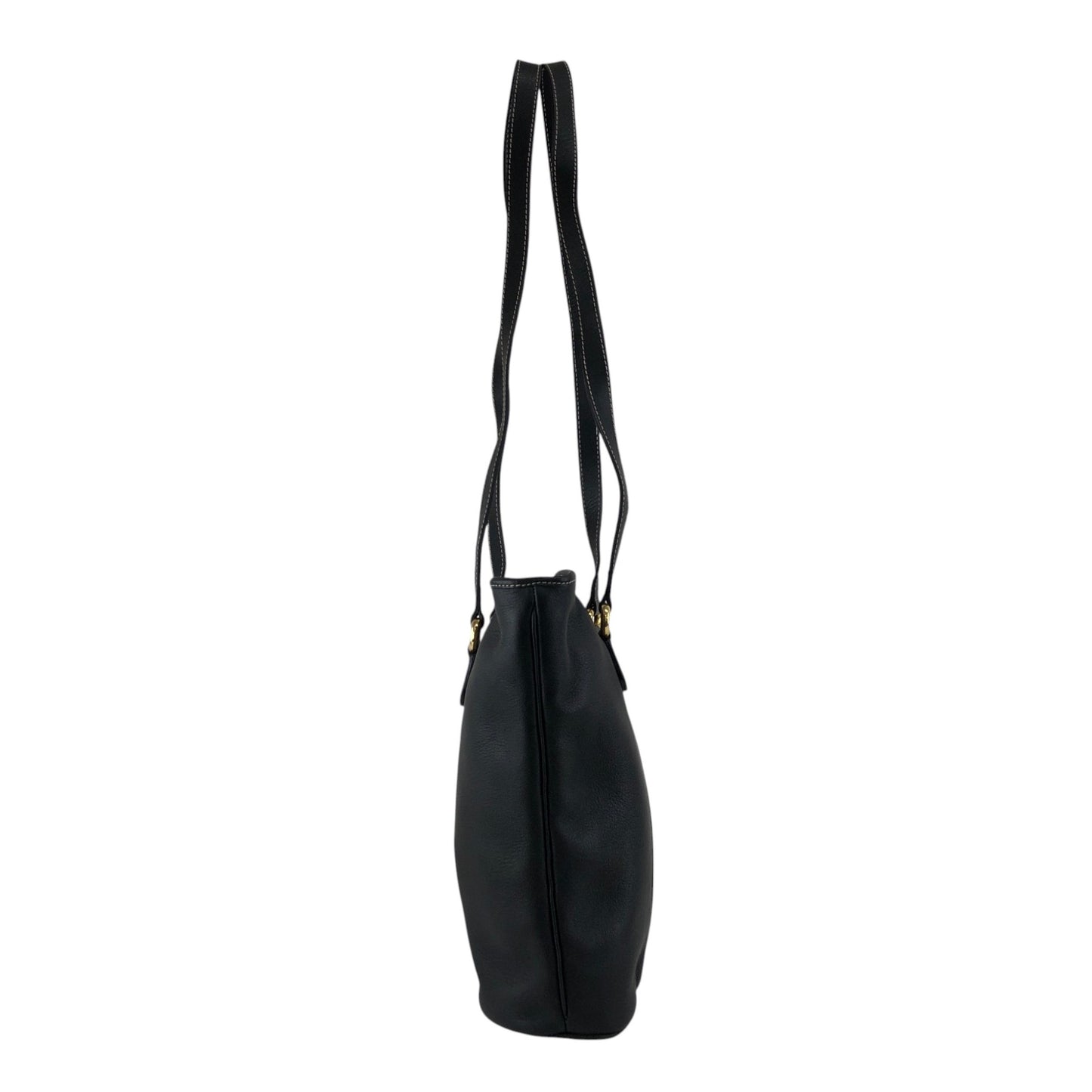 Christian Dior CD Logo Handbag Totebag Black Vintage 66ksm7