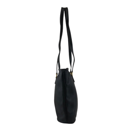 Christian Dior CD Logo Handbag Totebag Black Vintage 66ksm7