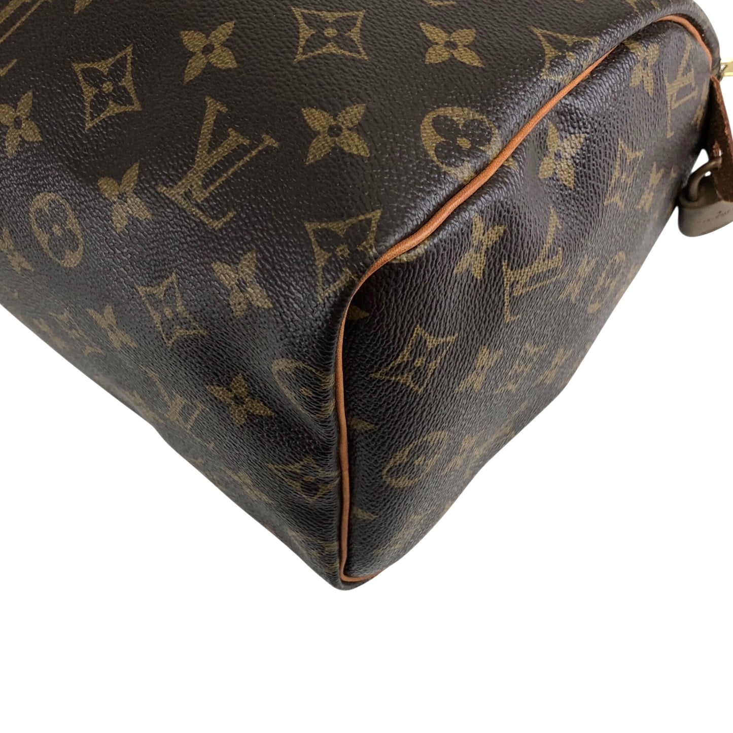 LOUIS VUITTON Monogram Small Boston bag Handbag Brown Vintage 232hgi