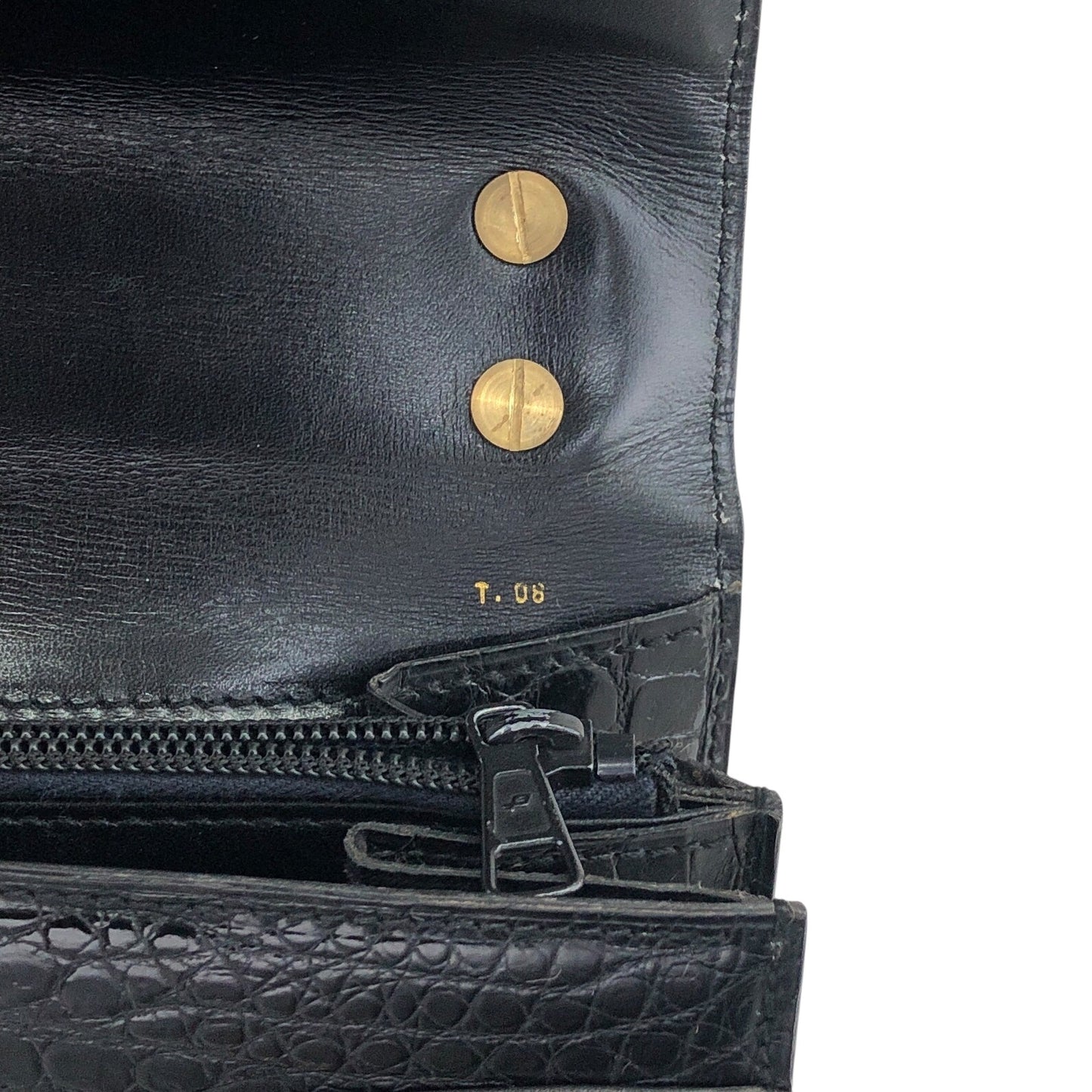 CELINE Horse Bit Handbag Black Vintage 4mkifm