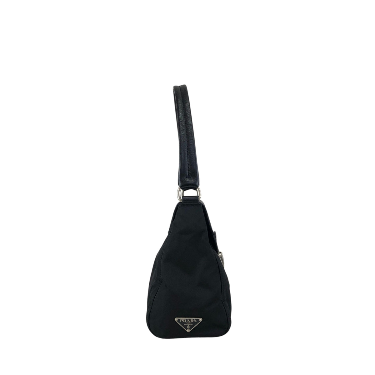 PRADA Push lock Shoulder bag Black Vintage vyves6