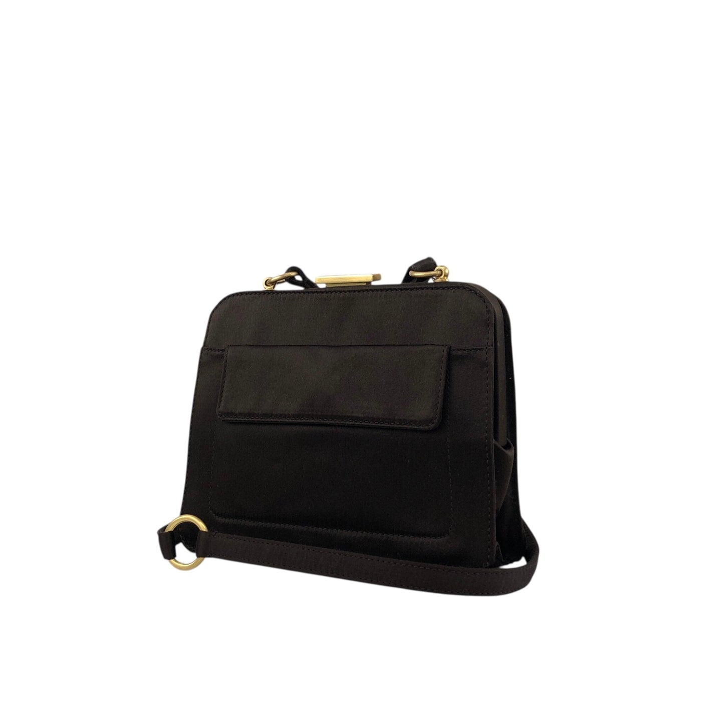 PRADA Metal Closure Shoulder bag Brown Vintage z6hamg