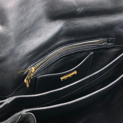 miumiu Turn Lock Chain Shoulder bag Black Vintage prsynv