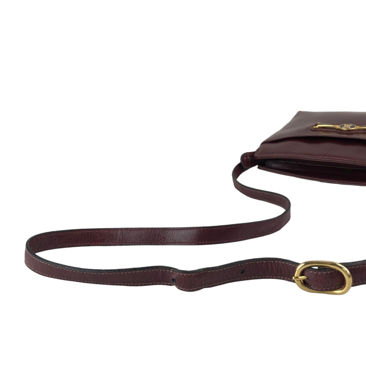 CELINE Triomphe Shoulder bag Bordeaux Vintage a62ugb
