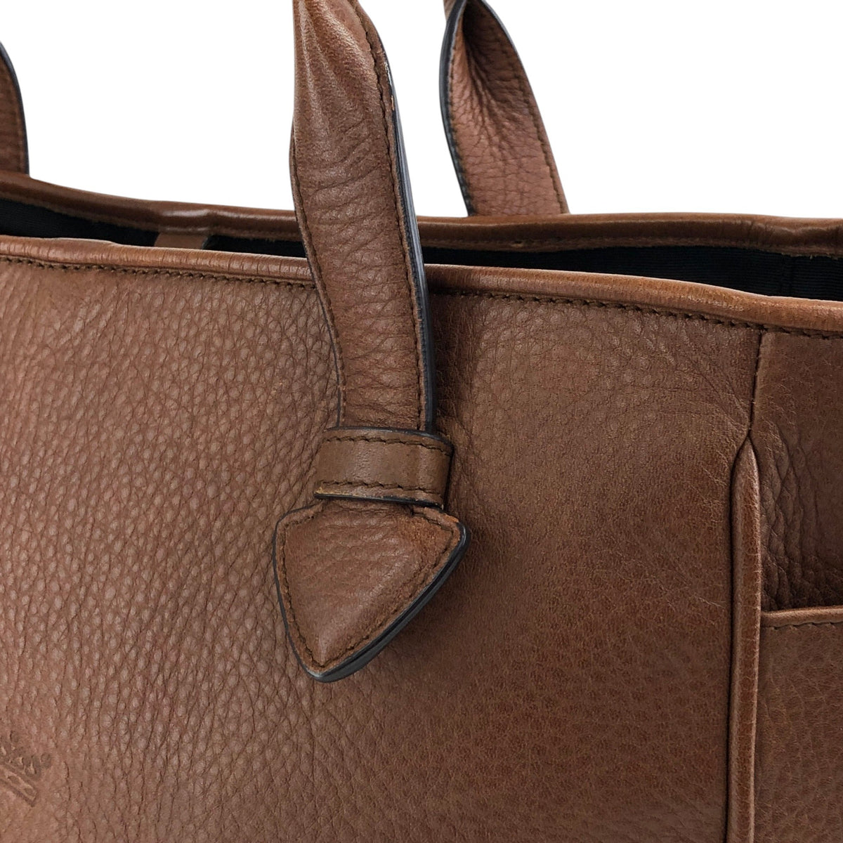 LOEWE Logo Embossed Totebag Brown Vintage 8s4u5v