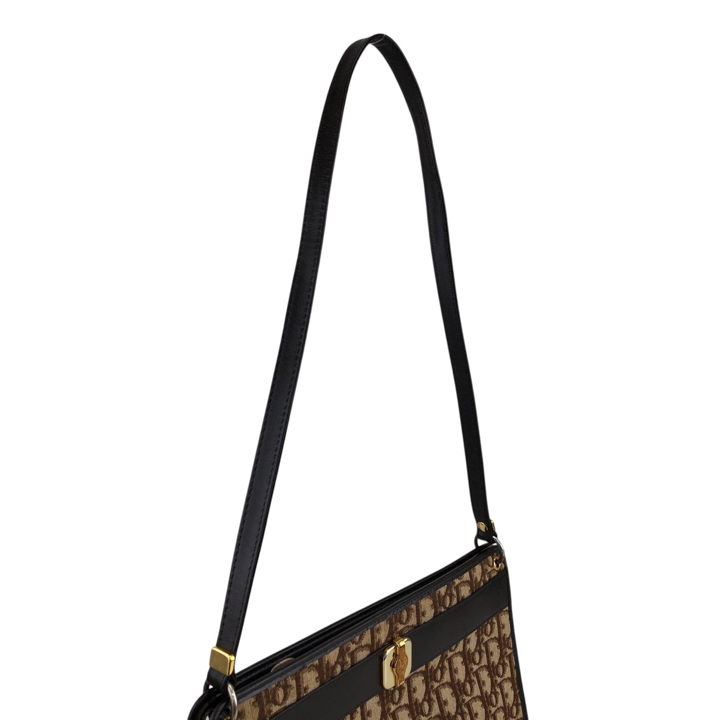 Christian Dior Trotter Shoulder bag Brown Vintage whe6e8