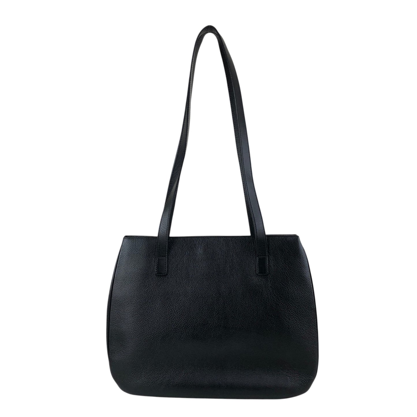 CELINE Toggle Clasp Handbag Totebag Black Vintage vaw4nd